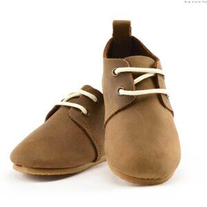 Brown - Low Top Oxfords - Hard Sole Size 5